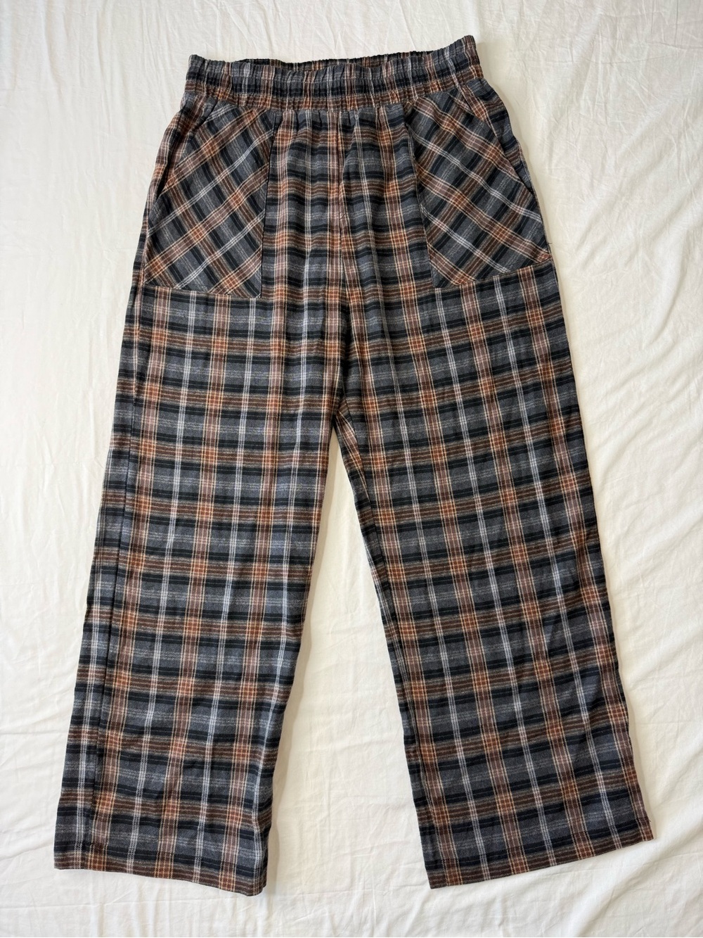 Natural Life Beckett Flannel Pants Brown Grey Plaid NWT Size M - Picture 2 of 10